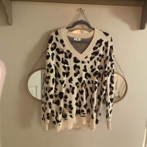 Cheetah print sweater